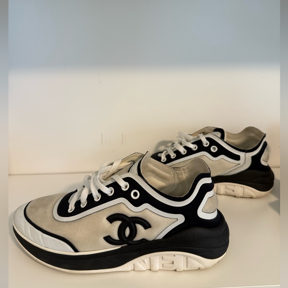 CHANEL Monochrome Athletic Sneakers